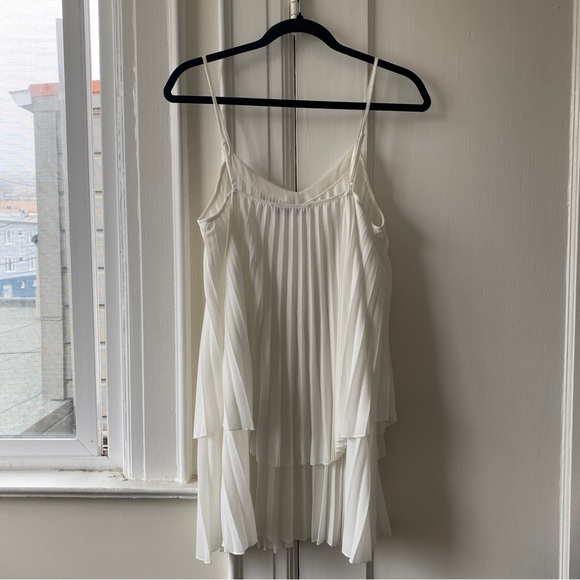 Zara white pleated tank dress - Picture 5 of 5